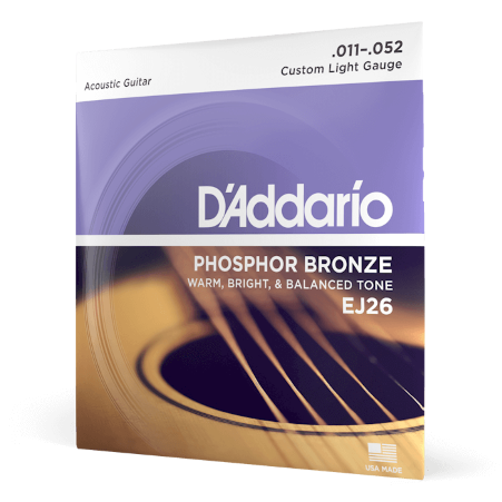 D'Addario-struny-do-gitary-akustycznej-EJ26-11/52