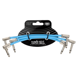 Ernie Ball złączki do efektów 3 szt. 15,24 cm Blue