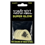 Ernie Ball kostki do gitary zestaw 12 szt. Super Glow grubość 0.46 mm