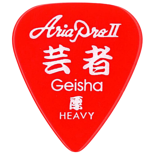Aria-kostka-gitarowa-GEISHA-grubość-1mm-czerwona