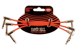 Ernie Ball złączka 3 szt 15,24 cm Czerwona