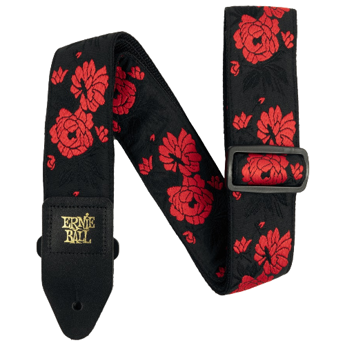Ernie_Ball-pasek-gitarowy-Tango-Rose-haft-skórzane-wzmocnienia